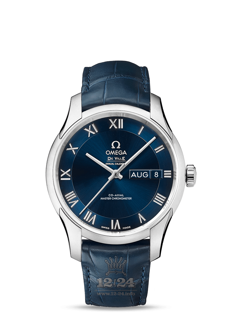 Omega Hour Vision Watch 433.13.41.22.03.001 41 mm Stainless steel Case Dark blue Dial