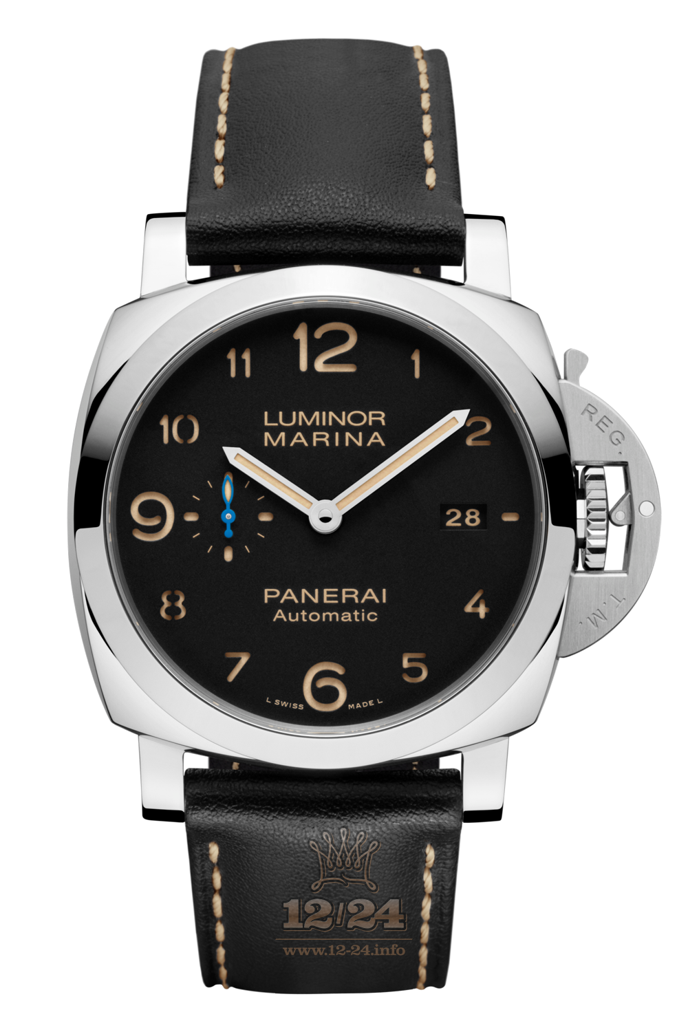 Panerai Luminor 1950 Watch PAM01359 44 mm Stainless steel Case Black Dial