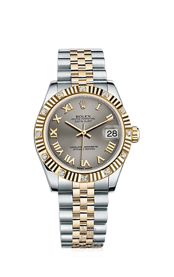Rolex Datejust Watch 178313-0070 31 mm Steel / Yellow gold Case Gray Dial