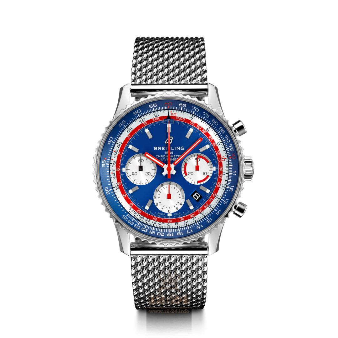 Breitling Navitimer Watch AB01212B1C1A1 43 mm Stainless steel Case Dark blue Dial