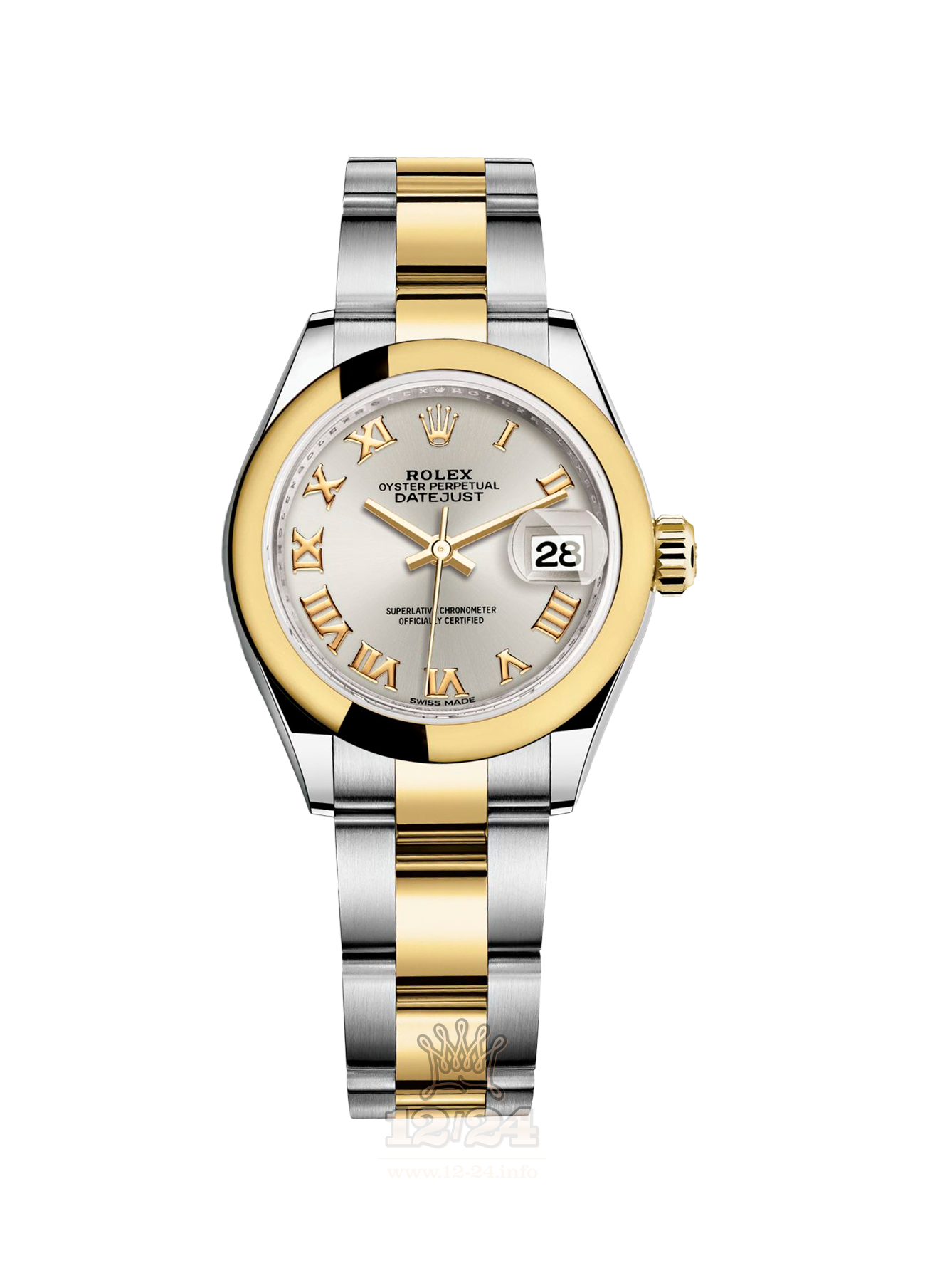 Rolex Datejust Watch 279163-0006 28 mm Steel / Yellow gold Case Silver Dial