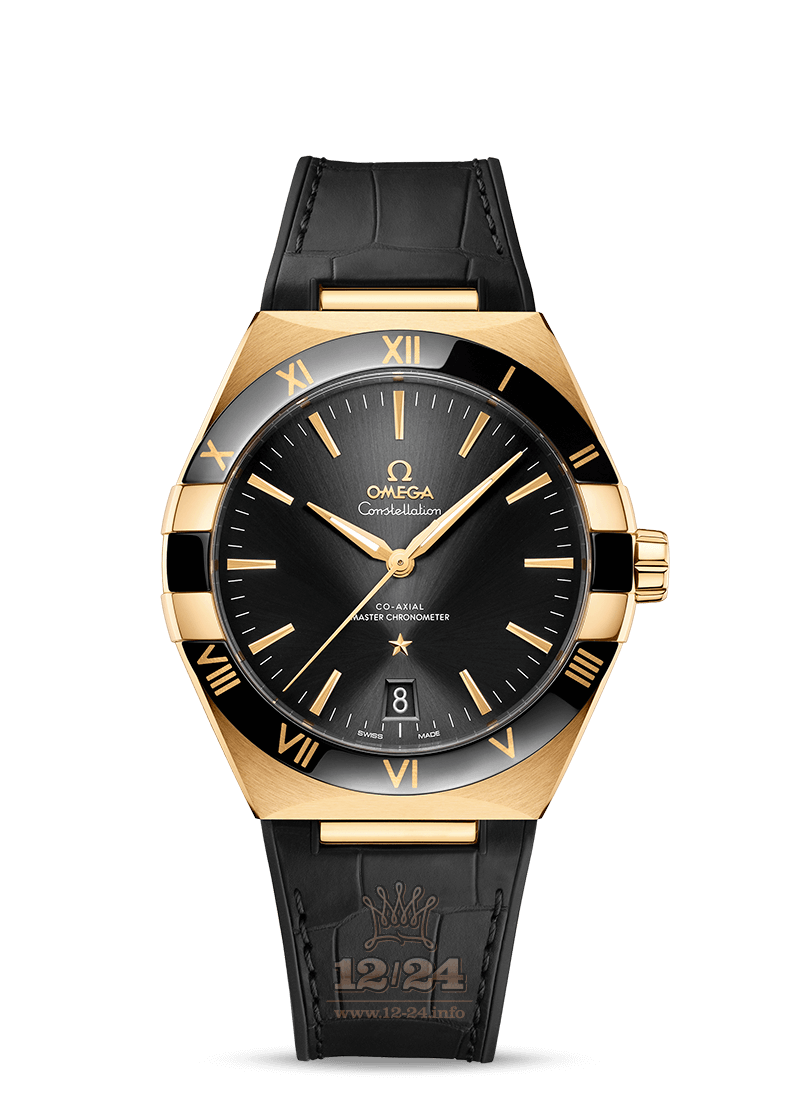 Omega Constellation Watch 131.63.41.21.01.001 41 mm Yellow gold Case Black Dial