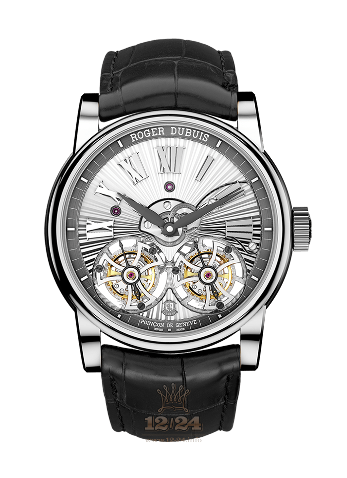 Roger Dubuis Hommage Watch RDDBHO0575 45 mm White gold Case Gray Silver Dial