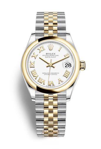 Rolex Datejust Watch 278243-0002 31 mm Stainless steel Yellow gold Case White Dial