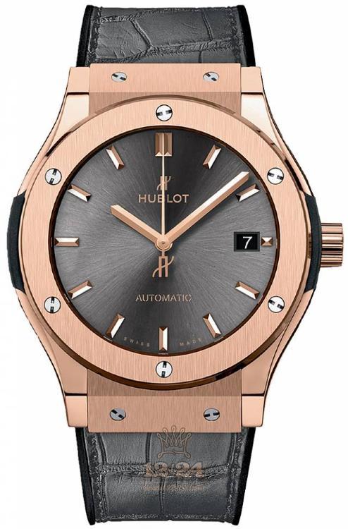 Hublot Classic Fusion Watch 542.OX.7081.LR 42 mm Pink gold Case Gray Dial