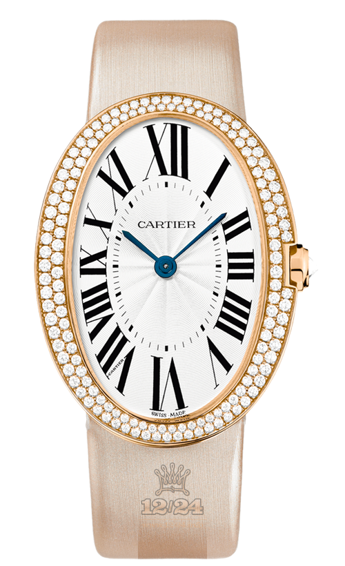 Cartier Baignoire Watch WB520005 44 mm Pink gold Case Silver Dial