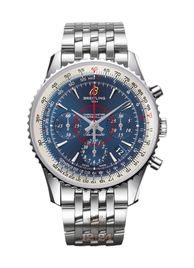 Breitling Montbrillant Watch AB0130C5|C894|448A 40 mm Stainless steel Case Dark blue Dial