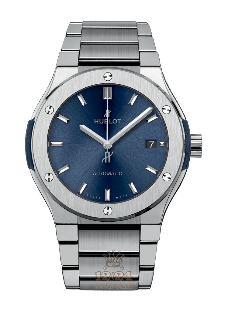 Hublot Classic Fusion Watch 510.NX.7170.NX 45 mm Titanium Case Dark blue Dial