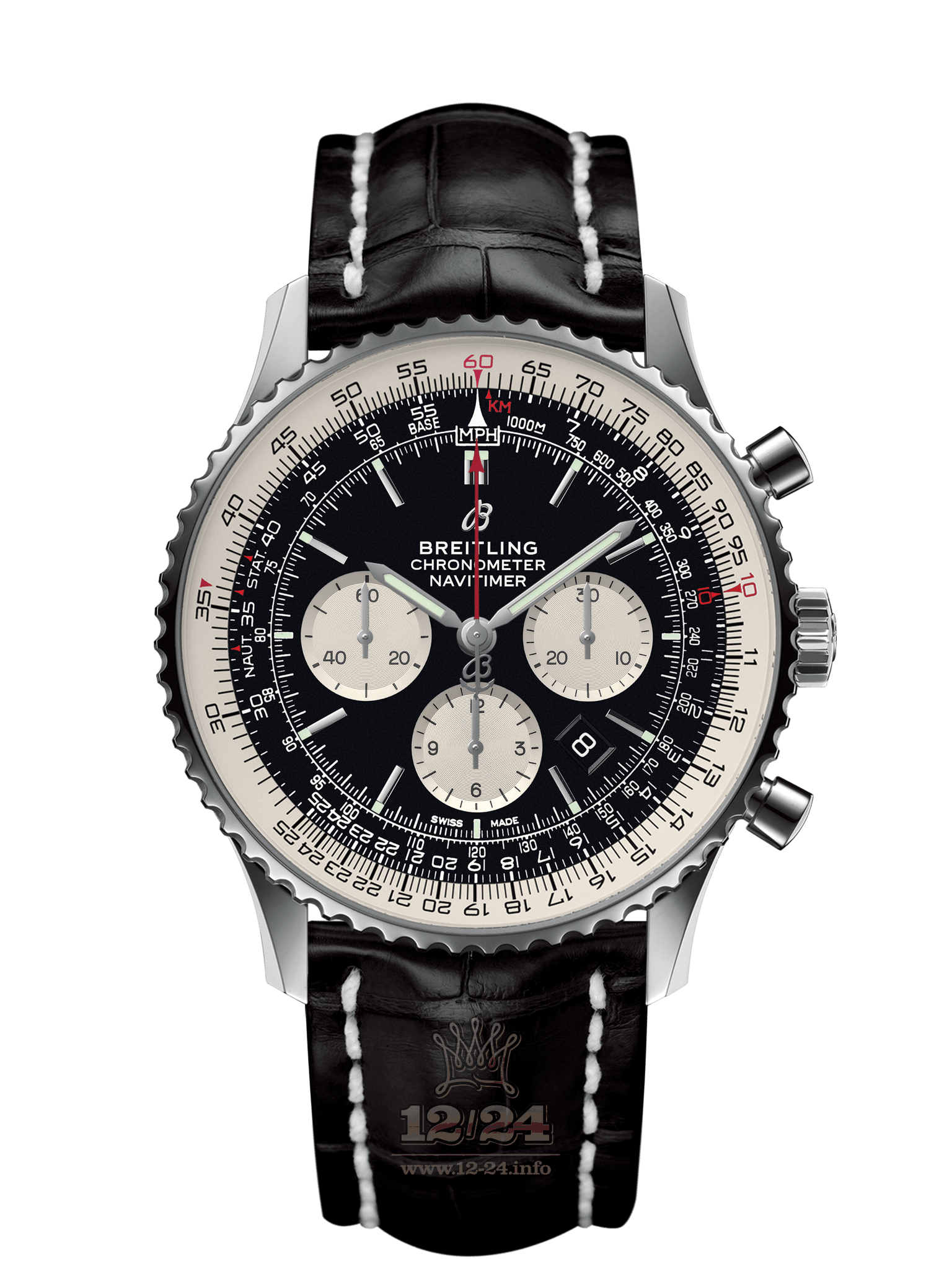 Breitling Navitimer Watch AB0127211B1P1 46 mm Stainless steel Case Black Dial