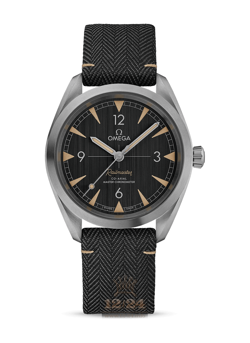 Omega Railmaster Watch 220.12.40.20.01.001 40 mm Stainless steel Case Black Dial