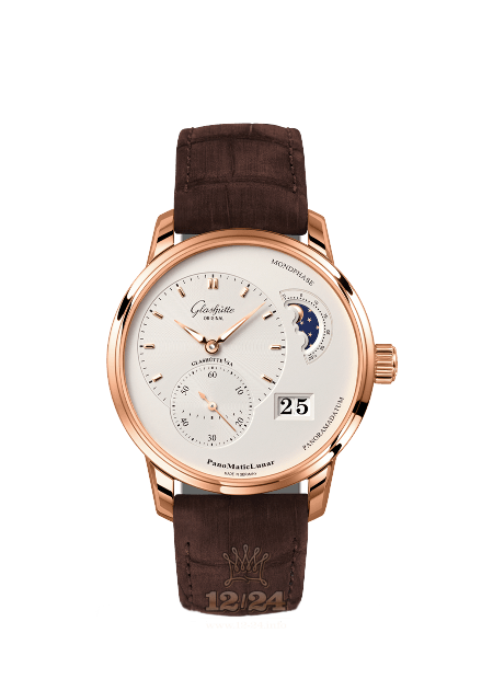 Glashutte Pano Watch 1-90-02-45-35-51 40 mm Red gold Case White Dial