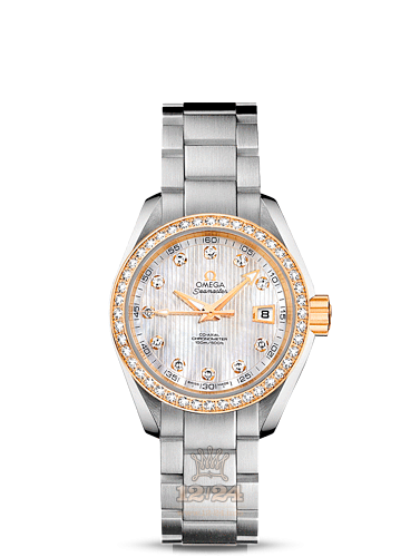 Omega Aqua Terra 150 M Watch 231.25.30.20.55.004 30 mm Steel / Yellow gold Case White Dial
