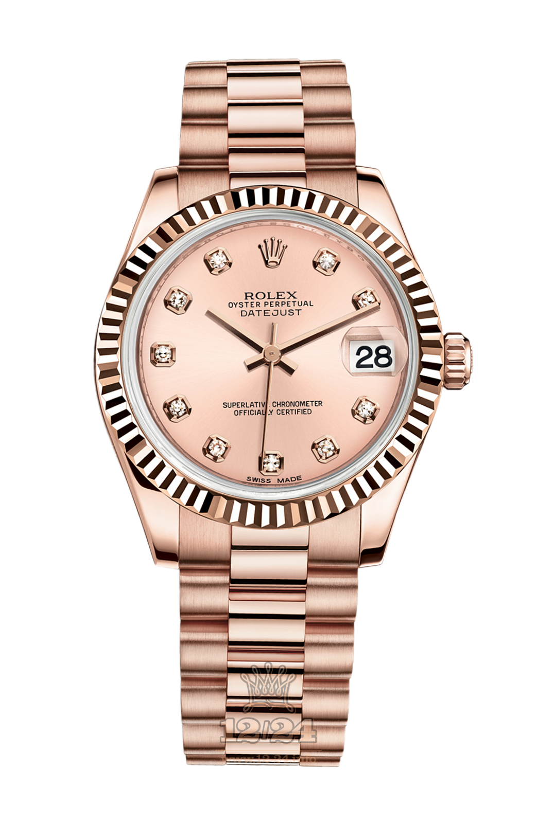 Rolex Lady-Datejust Watch 178275f-0008 31 mm Pink gold Case Pink Dial