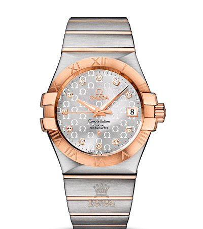 Omega Constellation Watch 123.20.35.20.52.003 35 mm Steel / Pink gold Case Silver Dial