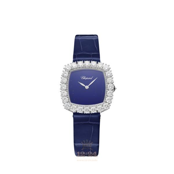 Chopard L Heure du Diamant Watch 13A386-1112 30 mm White gold Case Dark blue Dial