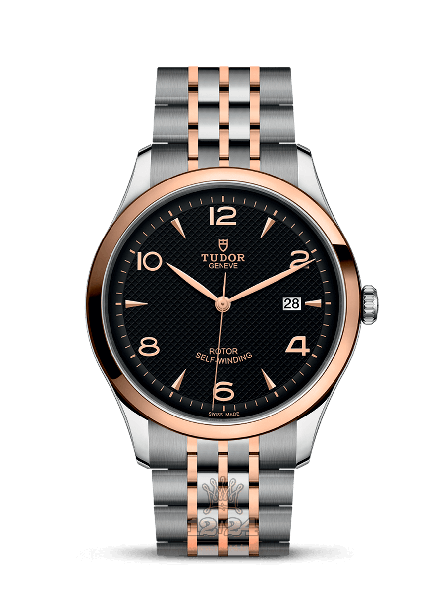 Tudor 1926 Watch m91651-0003 41 mm Steel / Pink gold Case Black Dial