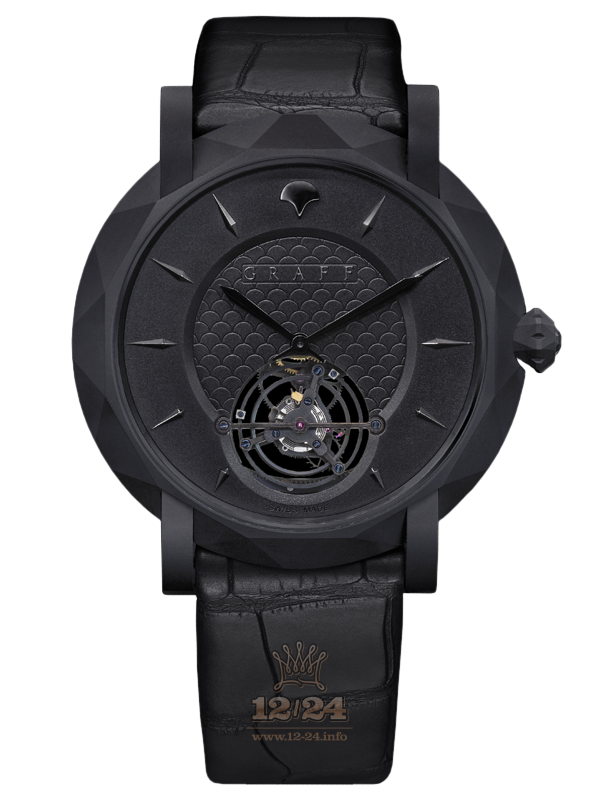 Graff GraffStar Watch GSSET43TBD 43 mm Titanium DLC coating Carbon Case Black Dial