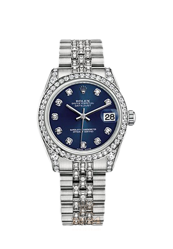 Rolex Datejust Watch 178159-0059 31 mm White gold Case Dark blue Dial