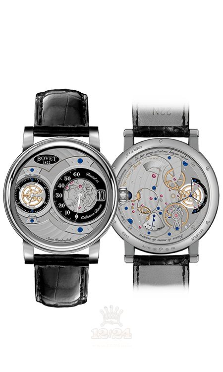 Bovet Dimier Watch R150002 42 mm White gold Case Black Dial