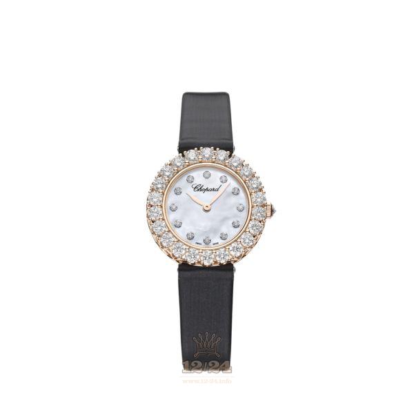 Chopard L Heure du Diamant Watch 13A178-5106 26 mm Pink gold Case White Dial