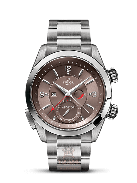 Tudor Advisor Watch M79620TC-0003 42 mm Stainless steel Titanium Case Brown (chocolate) Dial