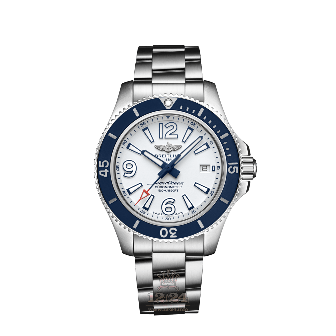 Breitling Superocean Watch A17366D81A1A1 42 mm Stainless steel Case White Dial