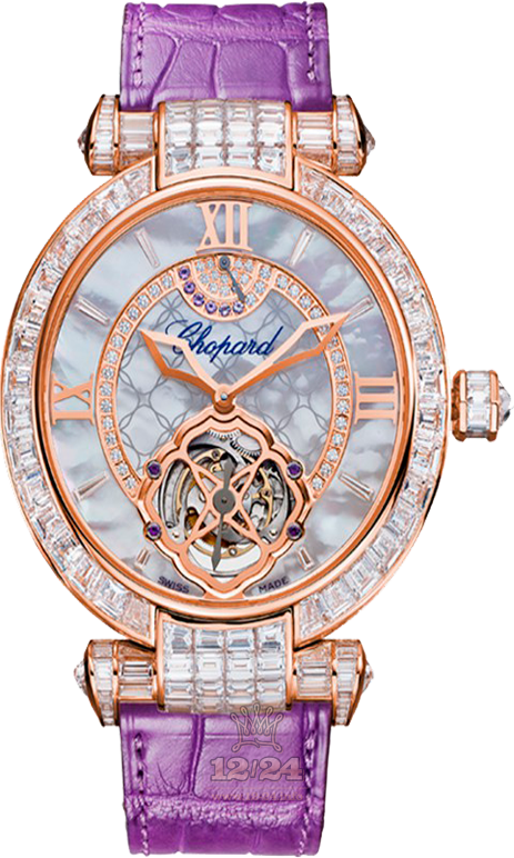 Chopard Imperiale Watch 384250-5005 42 mm Pink gold Case Silver Dial