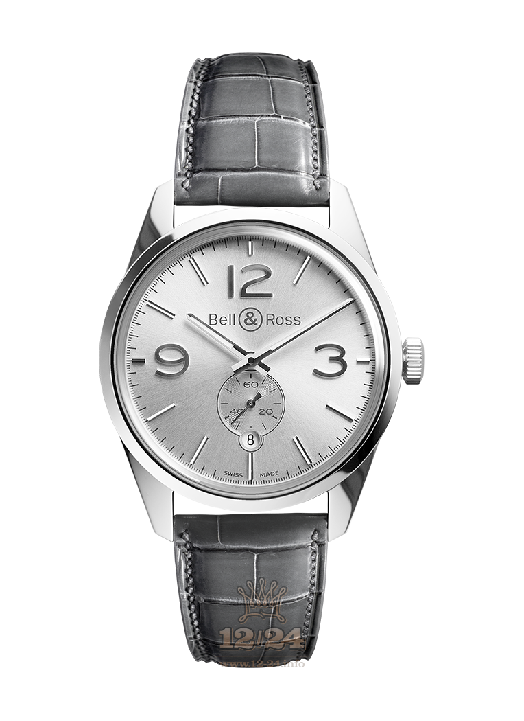 Bell & Ross Vintage Watch BRG123-WH-ST/SCR 41 mm Stainless steel Case Gray Silver Dial