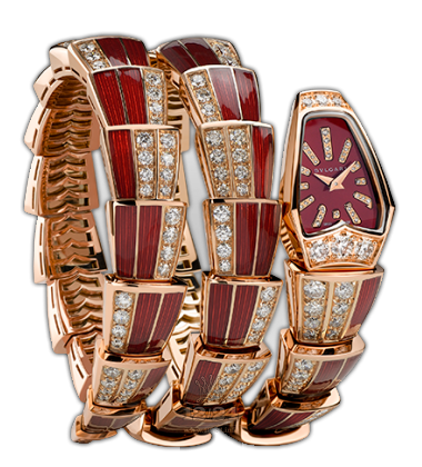 Bvlgari Serpenti Watch 102113 SPP26RGD1GD1RL.2T 26 mm Pink gold Case Red Dial