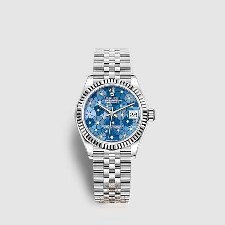 Rolex Datejust Watch 278274-0036 31 mm Stainless steel White gold Case Blue Dark blue Dial