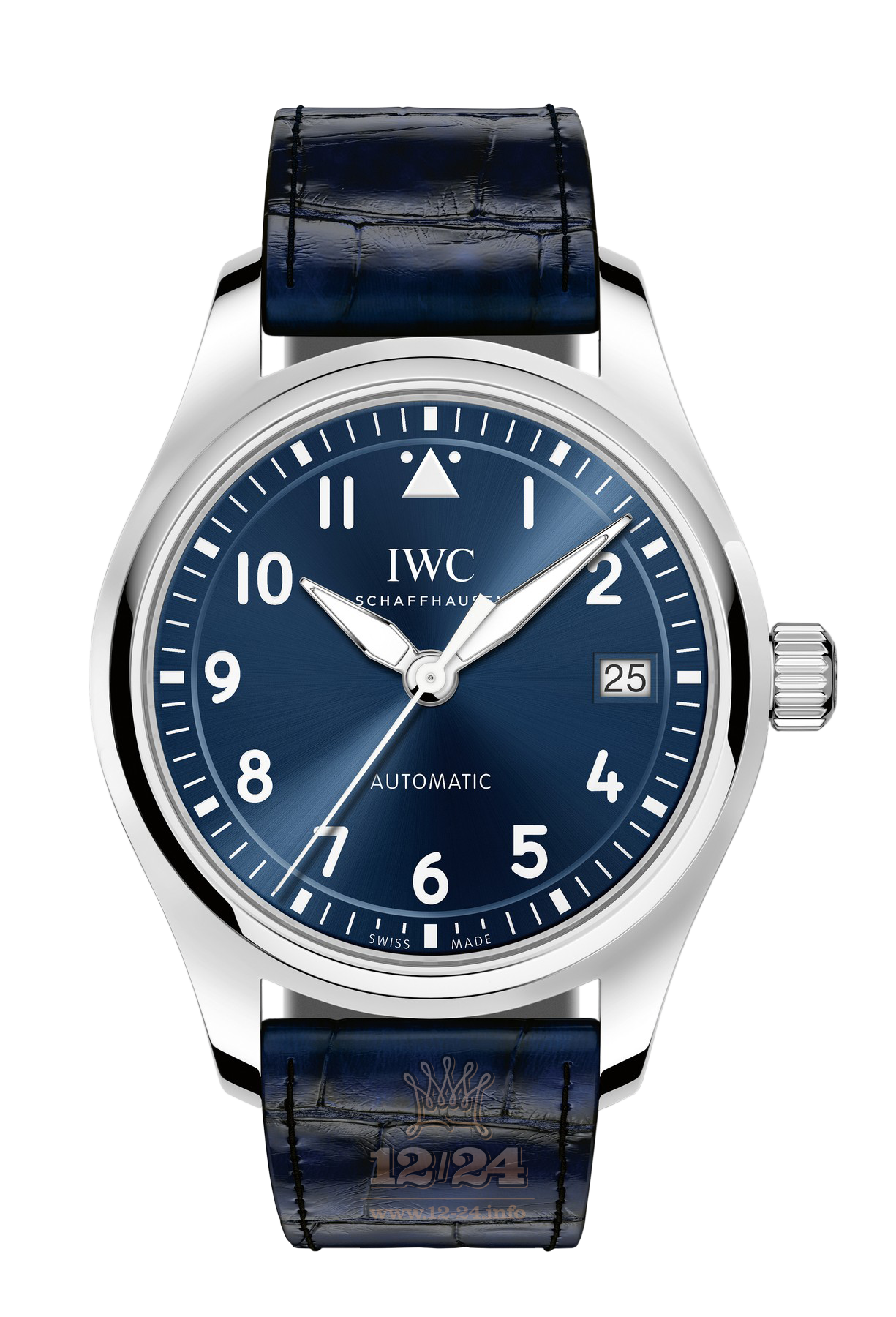 IWC Pilot s Watches Watch IW324008 36 mm Stainless steel Case Dark blue Dial