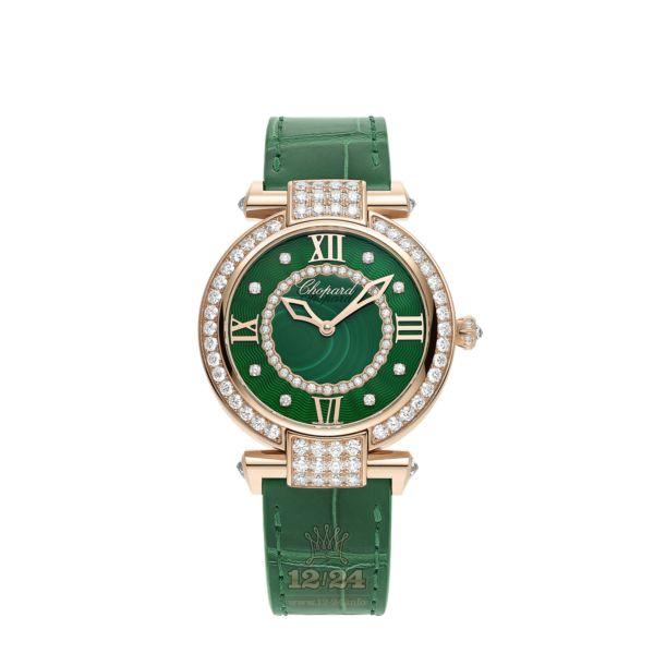 Chopard Imperiale Watch 385377-5002 36 mm Pink gold Case Green Dial