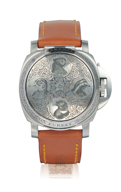 Panerai 2002 Watch PAM00154 44 mm Stainless steel Case Black Gray Dial