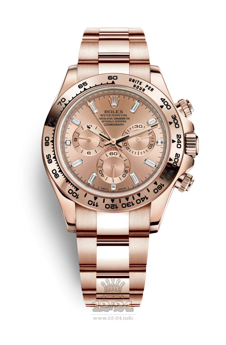 Rolex Cosmograph Daytona Watch 116505-0012 40 mm Pink gold Case Pink Dial