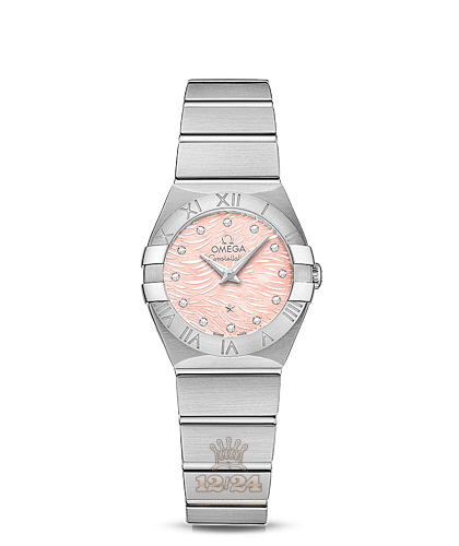 Omega Constellation Watch 123.10.24.60.57.002 24 mm Stainless steel Case Pink Dial