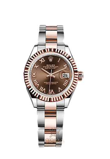Rolex Datejust Watch 279171-0010 28 mm Steel / Pink gold Case Brown (chocolate) Dial