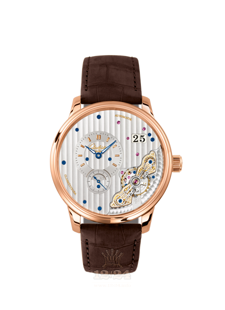 Glashutte Pano Watch 1-91-02-01-05-02 42 mm Red gold Case White Silver Dial