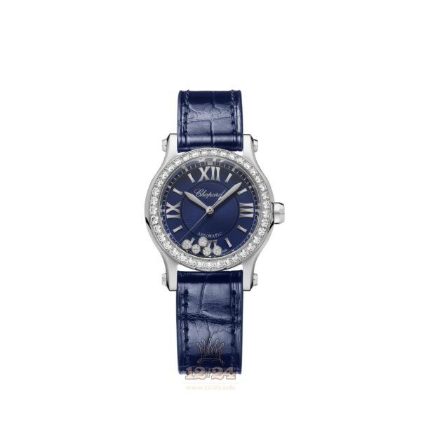Chopard Happy Sport Watch 278573-3018 30 mm Stainless steel Case Dark blue Dial
