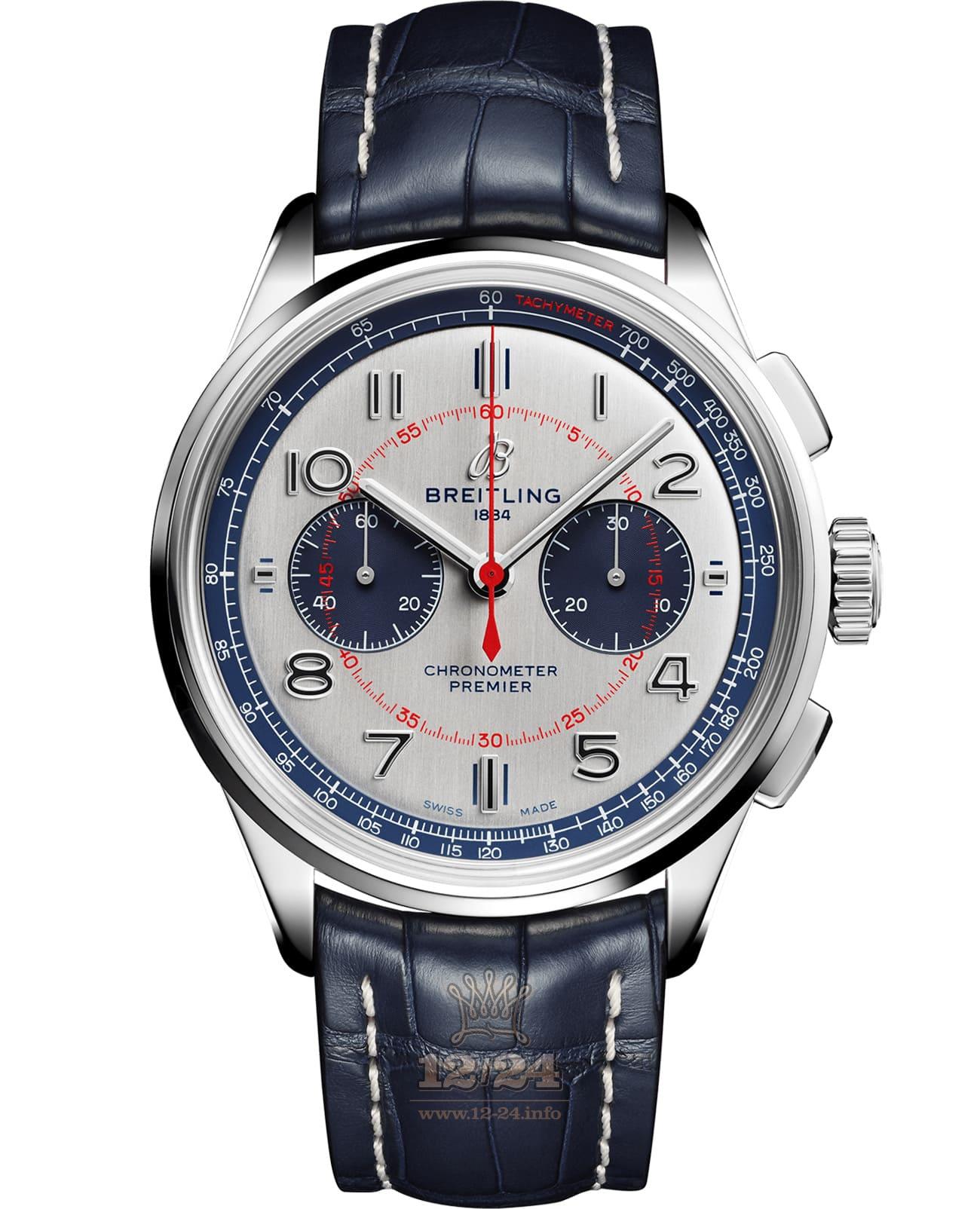 Breitling Premier Watch AB0118A71G1P1 42 mm Stainless steel Case Silver Dial