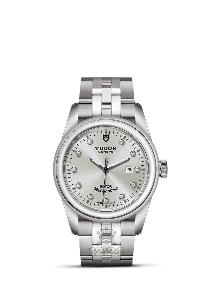 Tudor Glamour Watch M53000-0003 31 mm Stainless steel Case Silver Dial