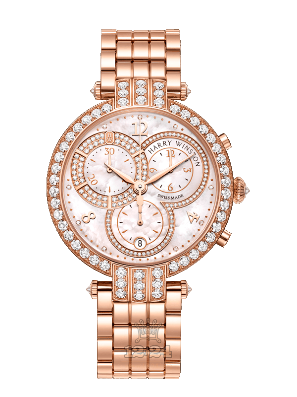 Harry Winston The Premier Collection Watch PRNQCH40RR003 40 mm Pink gold Case White Dial