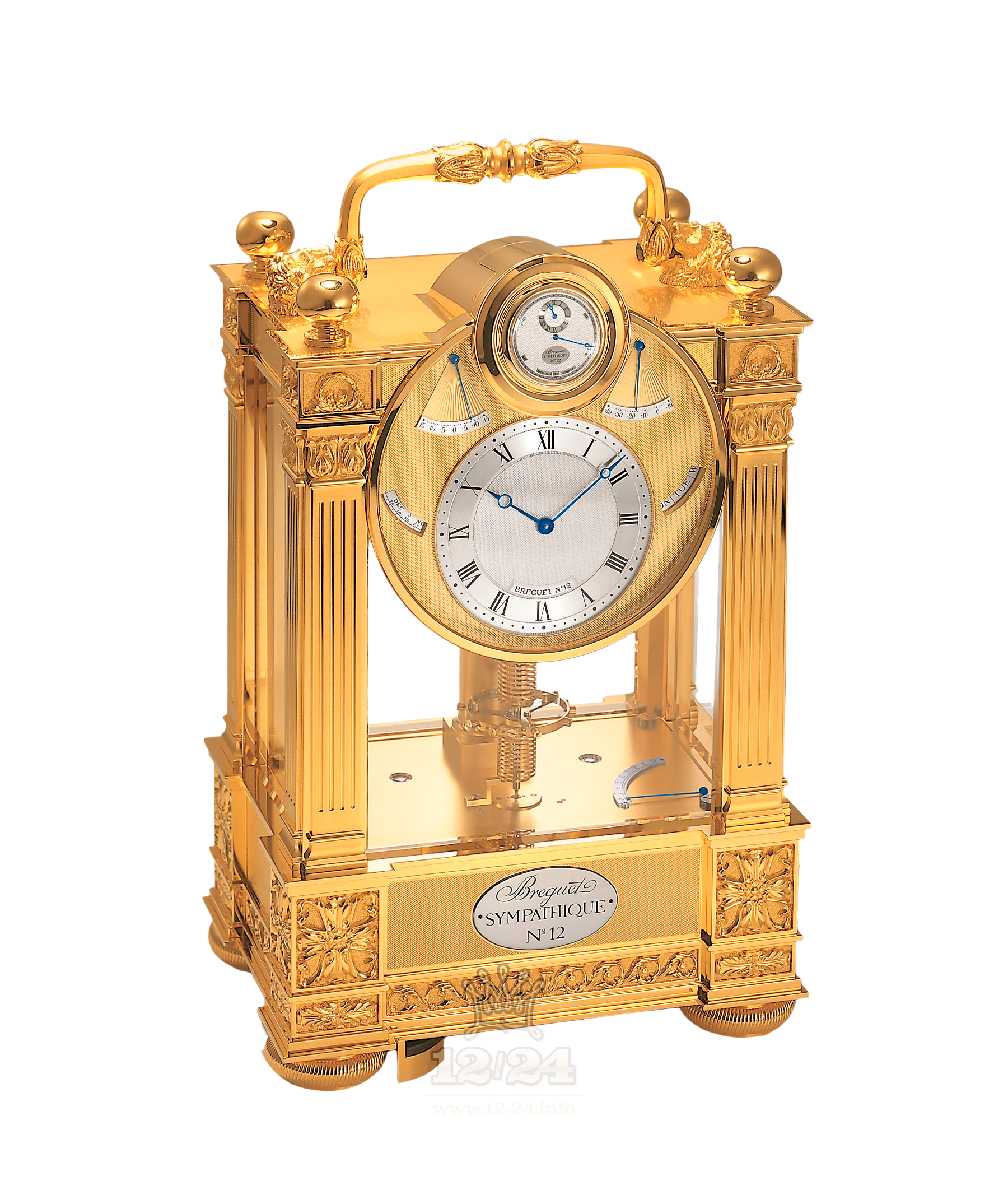 Breguet Masterpieces Watch Sympathique clock 25 mm Yellow gold Bronze Case White Dial