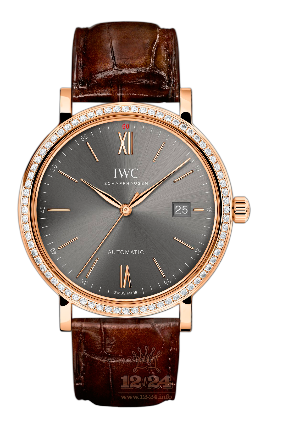 IWC Portofino Watch IW356516 40 mm Pink gold Case Gray Dial