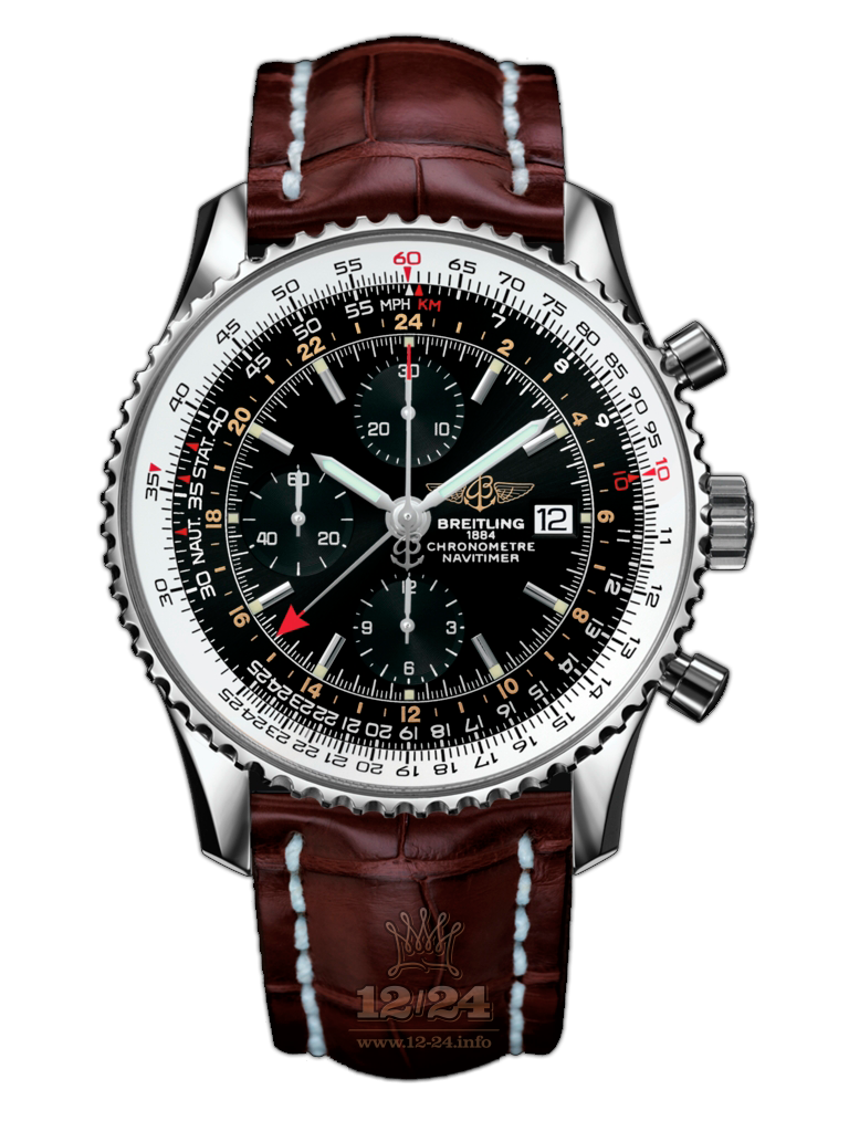 Breitling Navitimer Watch A2432212/B726/756P/A20BA.1 46 mm Stainless steel Case Black Dial