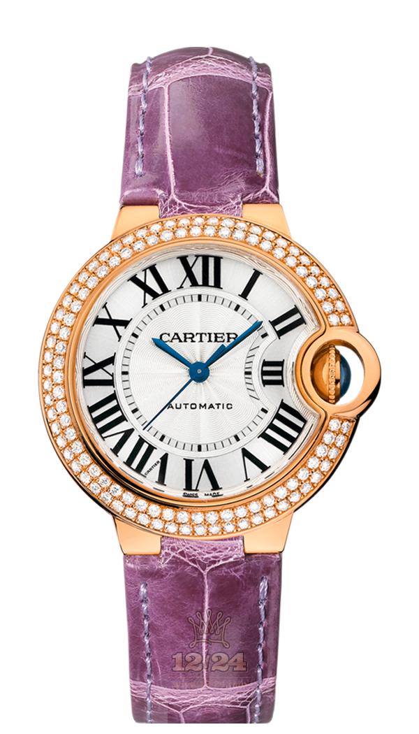 Cartier Ballon Bleu de Cartier Watch WE902066 33 mm Pink gold Case Silver Dial