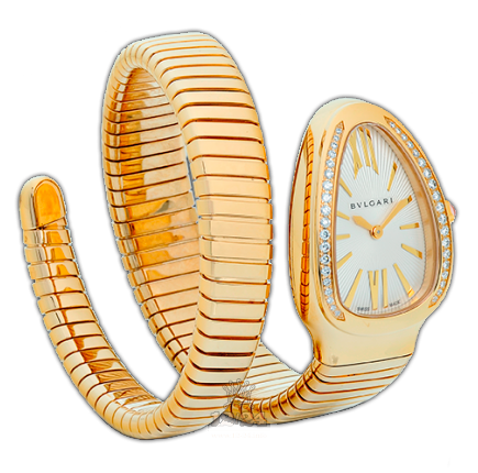 Bvlgari Serpenti Watch 101924 SP35C6GDG.1T 35 mm Yellow gold Case White Dial