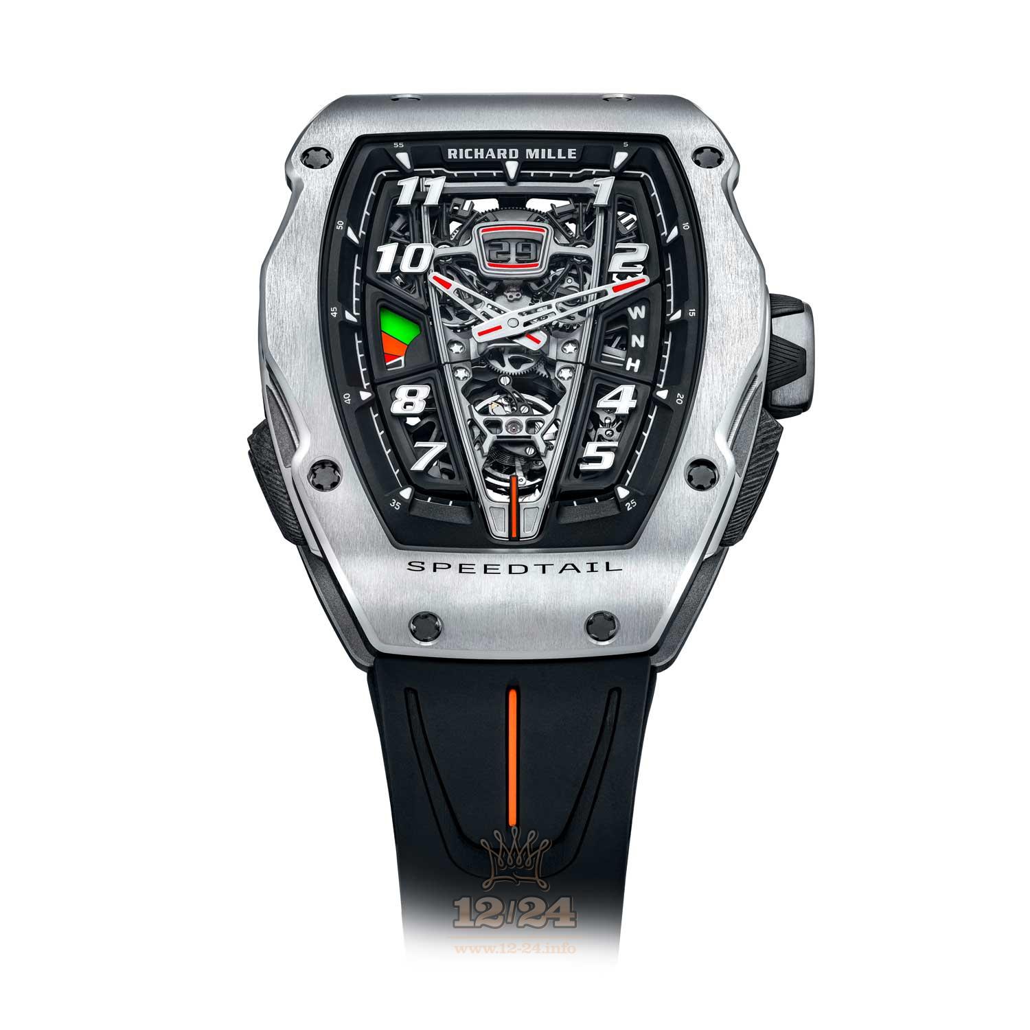 Richard Mille Men's Collection Watch RM 40-01 50 mm Titanium Carbon Case
