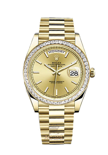 Rolex Day-Date Watch 228398tbr-0007 40 mm Yellow gold Case Golden Dial