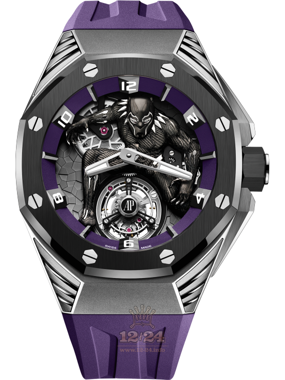 Audemars Piguet Royal Oak Concept Watch 26620IO.OO.D077CA.01 42 mm Titanium Case Black Dial