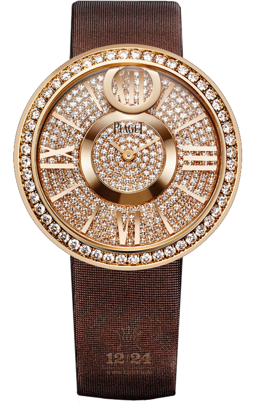 Piaget Limelight Watch G0A37157 39 mm Pink gold Case Golden Dial